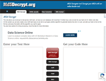 Tablet Screenshot of md5decrypt.org